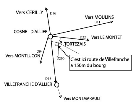 C'est un peu perdu dans la campagne...